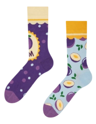 Chaussettes rigolotes Confiture de prunes