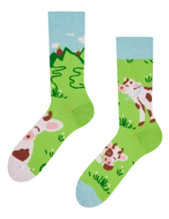 Veselé ponožky Šťastná krava