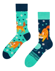 Veselé ponožky Šťastná mačka