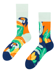 Весели чорапи Тукан и листа