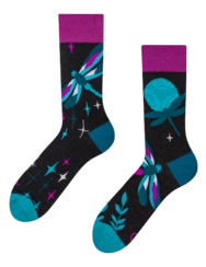 Veselé ponožky Vážky v noci