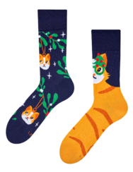 Vidám zokni Karácsonyi macska