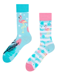 Veselé ponožky Zamilované plameniaky