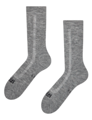 Calzini in spugna di lana Merino grigi