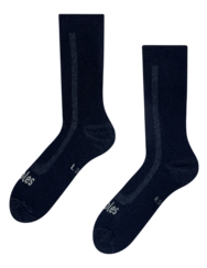 Calzini in spugna di lana Merino blu scuro