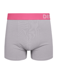 Szürke-rózsaszín férfi bokszeralsó