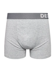 Tmavošedé melírované pánské boxerky