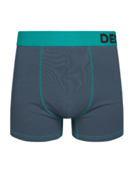 Türkiz-szürke férfi bokszeralsó