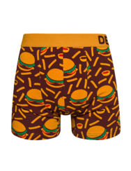 Boxer aderenti Buonumore da uomo Hamburger e patatine fritte