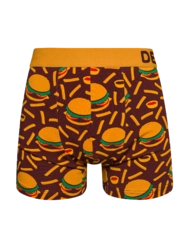 Veselé pánske boxerky Burger a hranolky
