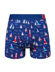 Весели мъжки боксерки Морски фар и лодки