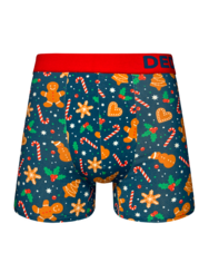 Vidám férfi bokszeralsó Mézeskalácsok és édességek