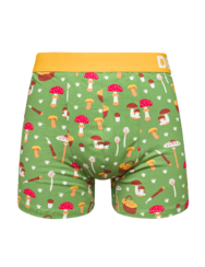 Vidám férfi bokszeralsó Gombászás