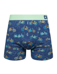 Vidám férfi bokszeralsó Narancssárga bicikli