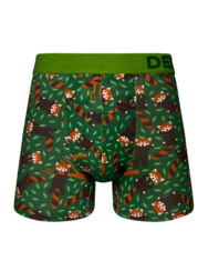 Veselé pánske boxerky Panda červená