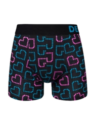 Veselé pánske boxerky Pixelové srdiečka 