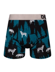 Boxer rigolo pour hommes Loup hurlant à la pleine lune Boxer rigolo pour hommes Loup hurlant à la pleine lune