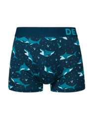 Boxer aderenti corti da uomo Squalo blu