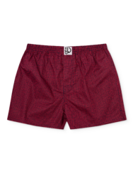 Kék-piros mintás férfi alsónadrág