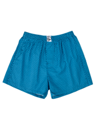 Smaragdkék mintás férfi alsónadrág