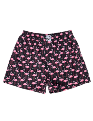 Boxer Buonumore da uomo Fenicotteri e cuori