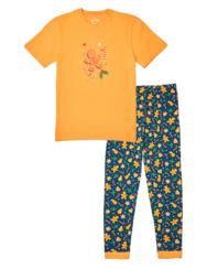 Vidám férfi pizsama Mézeskalács és édességek