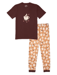 Veselé pánske pyžamo Ospalá káva