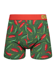 Vidám férfi bokszeralsó Chili paprika