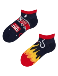 Veselé dětské kotníkové ponožky Hasič