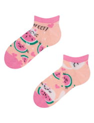 Kids' Ankle Socks Watermelon Cat