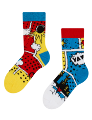 Весели детски чорапи Цветни комикси