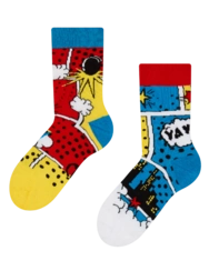 Veselé detské ponožky Farebný komiks