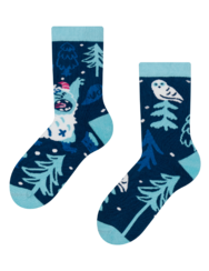 Calzini caldi Buonumore per bambini Yeti nella Foresta
