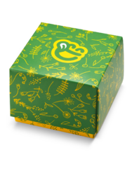 Квадратна подаръчна кутия Пролетни цветя