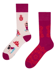 Veselé ponožky Joga mandala