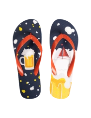 Tongs rigolotes Bière et bateau Tongs rigolotes Bière et bateau