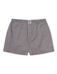 Мъжки фигурални свободни боксерки в черно и бяло