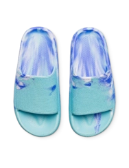 Dámské pantofle na platformě Modrý mramor