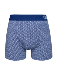 Modro-šedé pánské vzorované boxerky