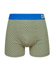 Modro-žluté pánské vzorované boxerky