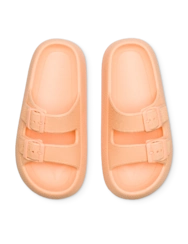 Světle meruňkové dámské sandály na platformě