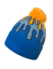 Весела плетена шапка Цветна магия