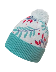 Veselá pletená čepice Šípky ve sněhu