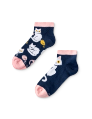 Veselé detské členkové ponožky Hravé mačiatko