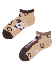 Весели детски къси чорапи Коне
