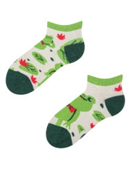 Veselé dětské kotníkové ponožky Žabka