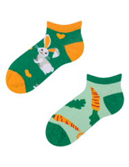 Calzini alla caviglia Buonumore per bambini Coniglio e carota