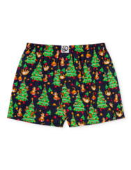 Živahne moške široke boksarice Mačja zabava