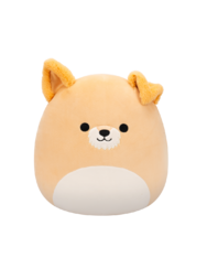 SQUISHMALLOWS Cooper, a fehér hasú bézs kutyus, 30 cm