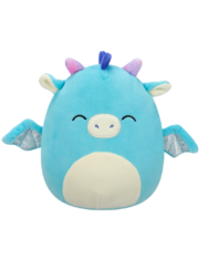 Squishmallows Tatiana il drago blu-verde con gli occhi chiusi, 20 cm